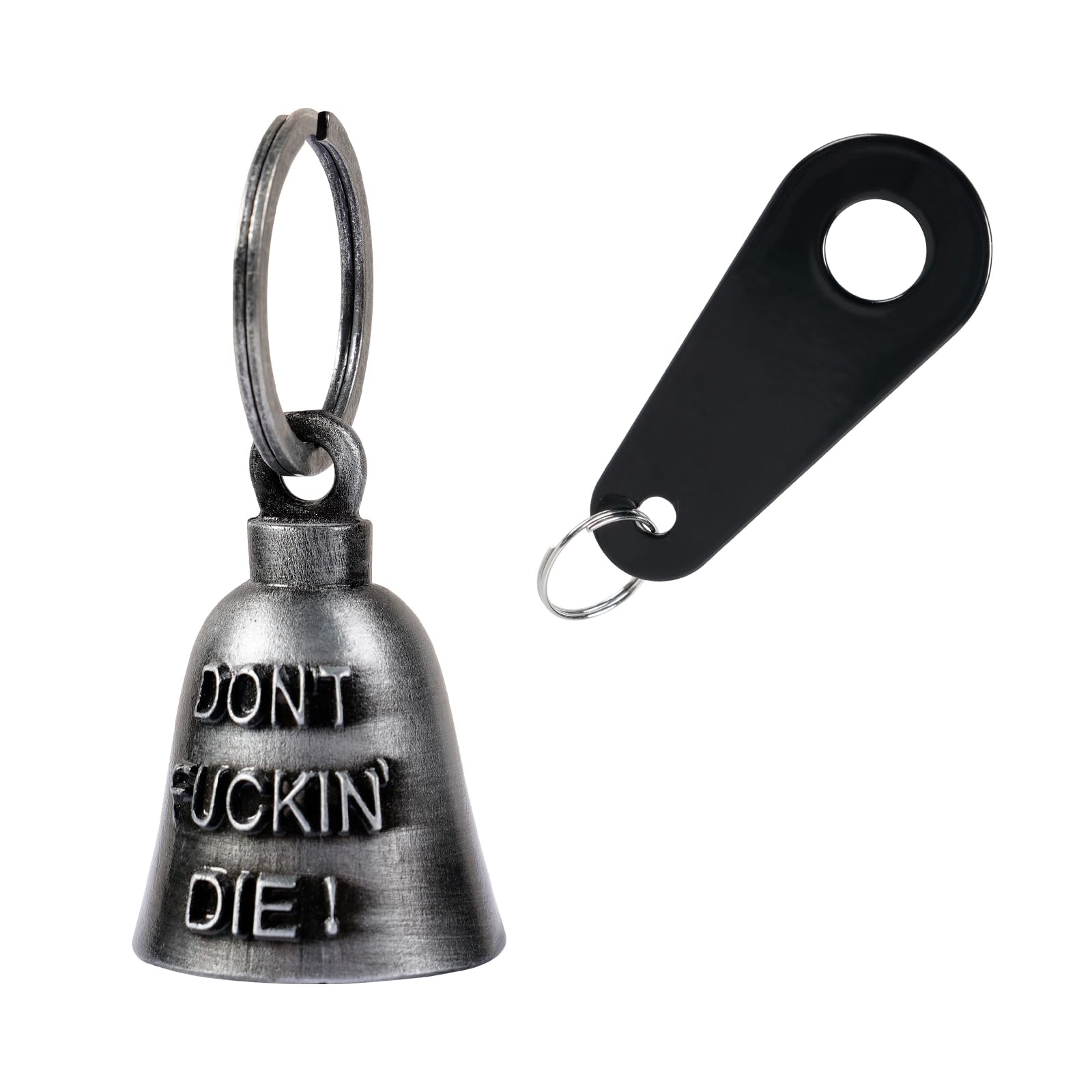 Lucky Motorcycle Bells - Guardian Riding Bells with Hanger for Bikers | Keychain & Bike Accessory for Safe Rides