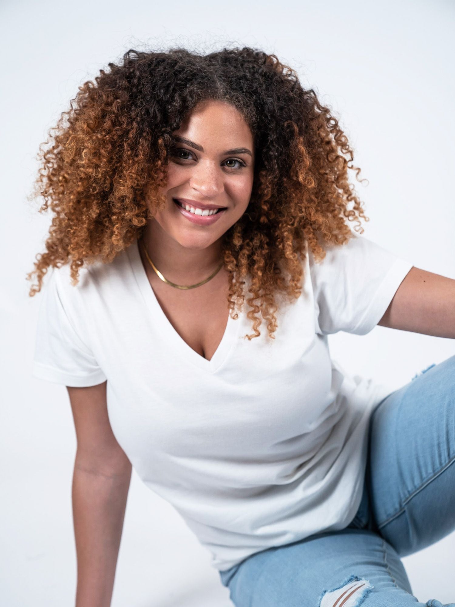 Women's Basic V-Neck T-Shirts 3-Pack - Soft Cotton Casual Tees for Everyday Wear, Layering & Workout