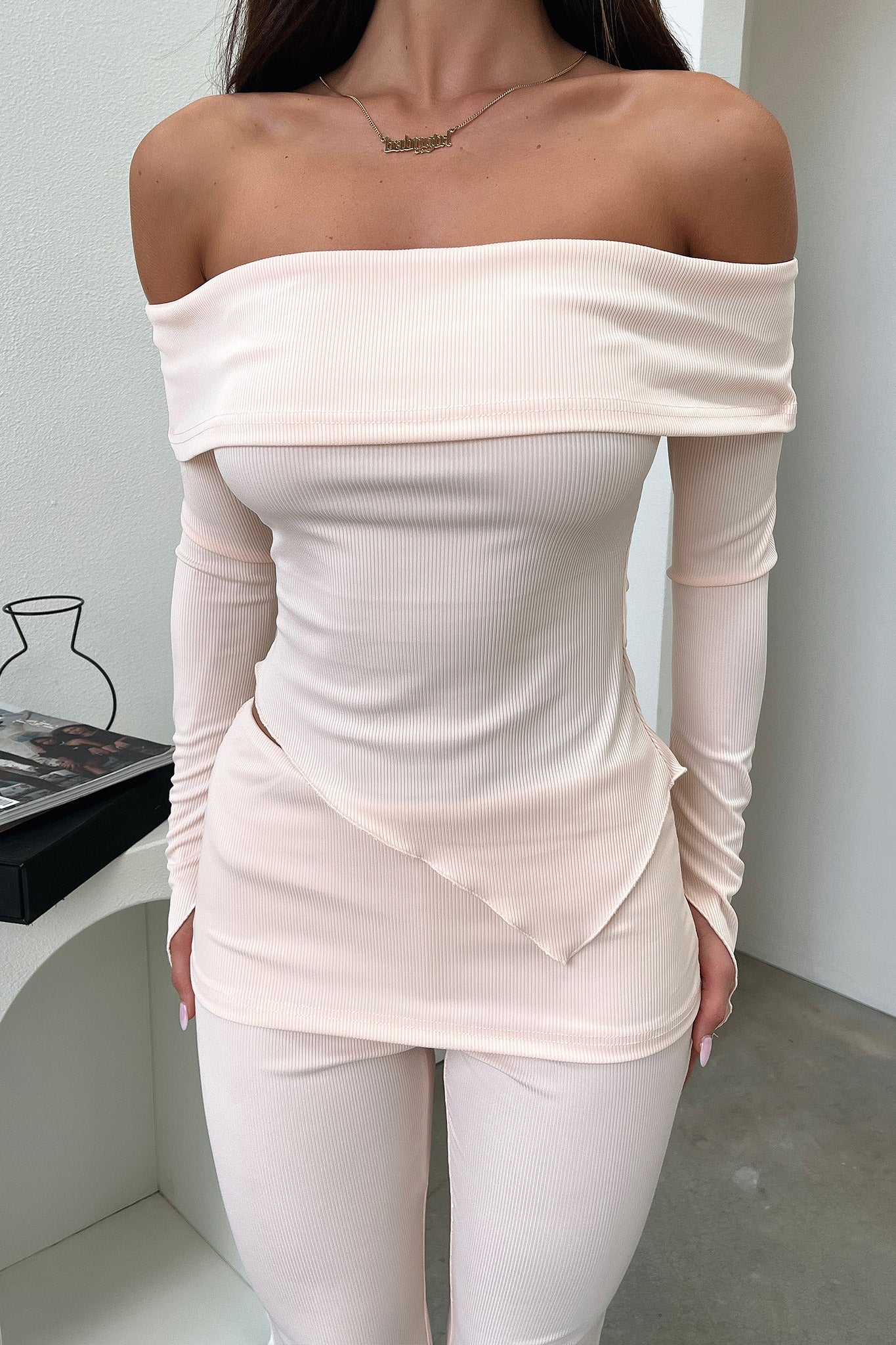Aniston Top Beige - Women's Casual Blouse for Everyday Wear | Perfect for Office, Dating & Outings
