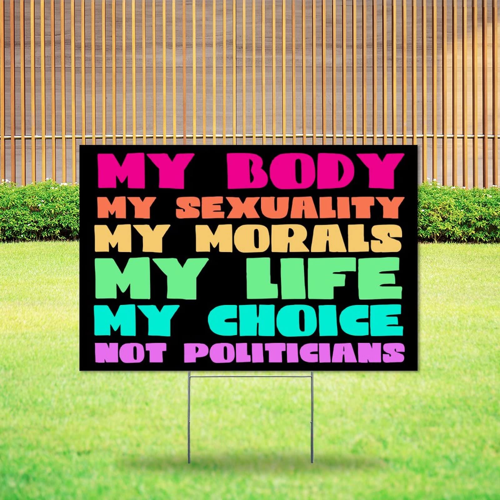 Double-Sided Weather-Resistant Yard Sign - Equal Rights Lawn Decor for Parties & Sales