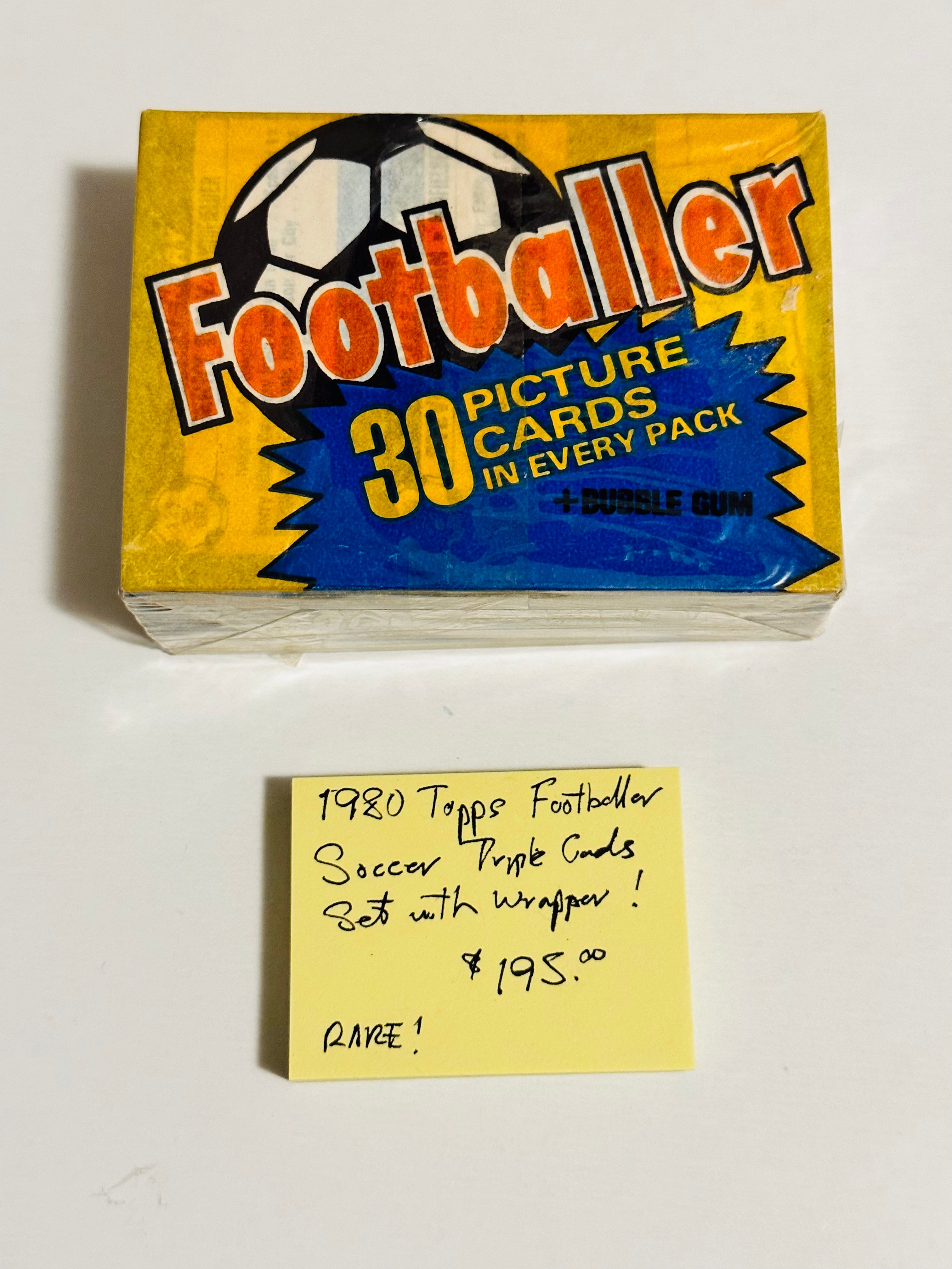 Vintage 1980 Topps Soccer Footballer Triple Cards Set - High Grade Collectible Trading Cards for Sports Fans & Memorabilia Enthusiasts | Perfect for Display, Gifts & Card Collections