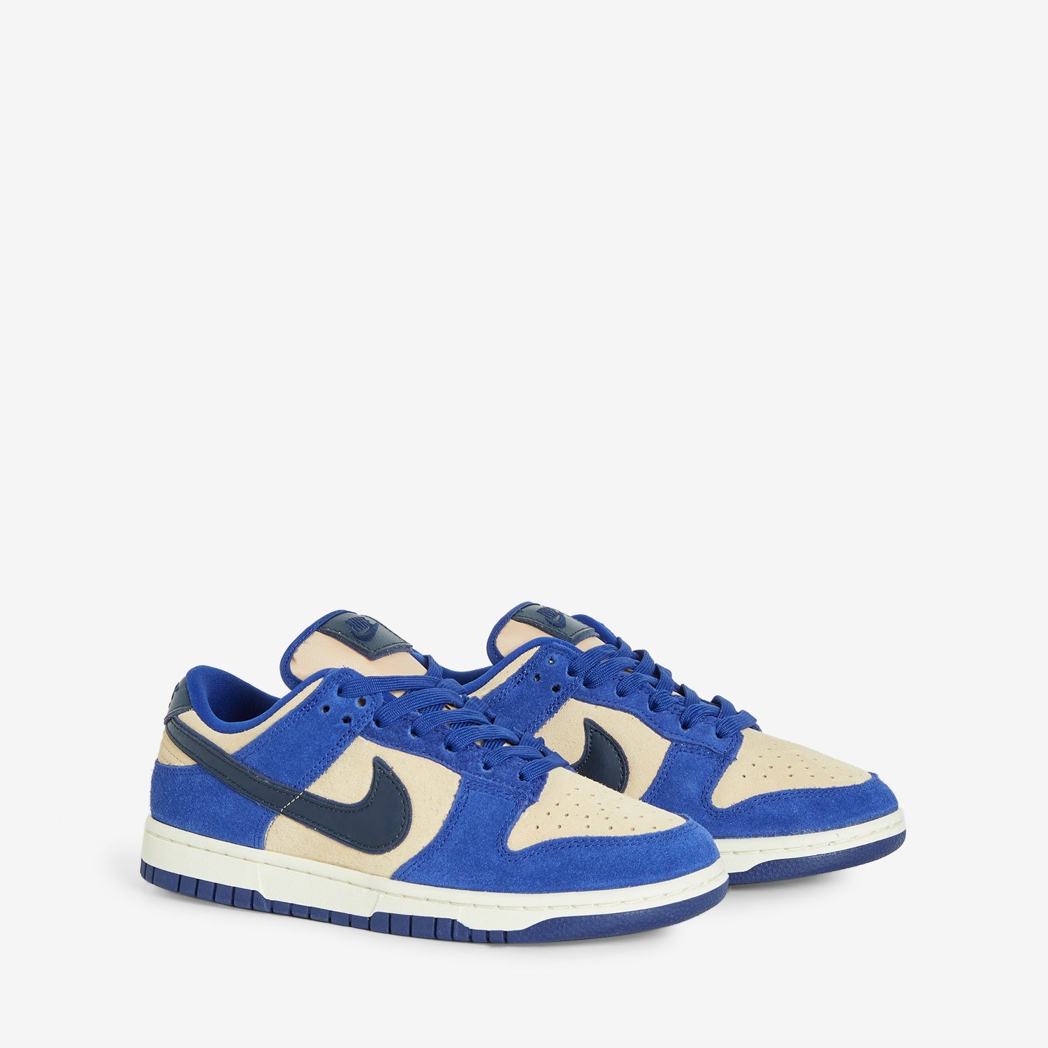 Nike Women's Dunk Low LX Sneakers - Deep Royal Blue, Dark Obsidian & Sesame Colorway | Comfortable Casual Shoes for Women | Perfect for Streetwear, Gym & Everyday Wear