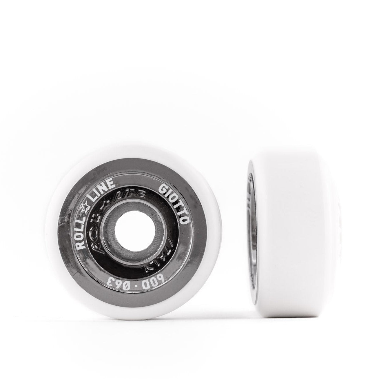 Roll Line Giotto 63mm Wheels 8pk - Premium Roller Skating Wheels for Indoor & Outdoor Use - Perfect for Artistic Skating, Dance, and Roller Derby
