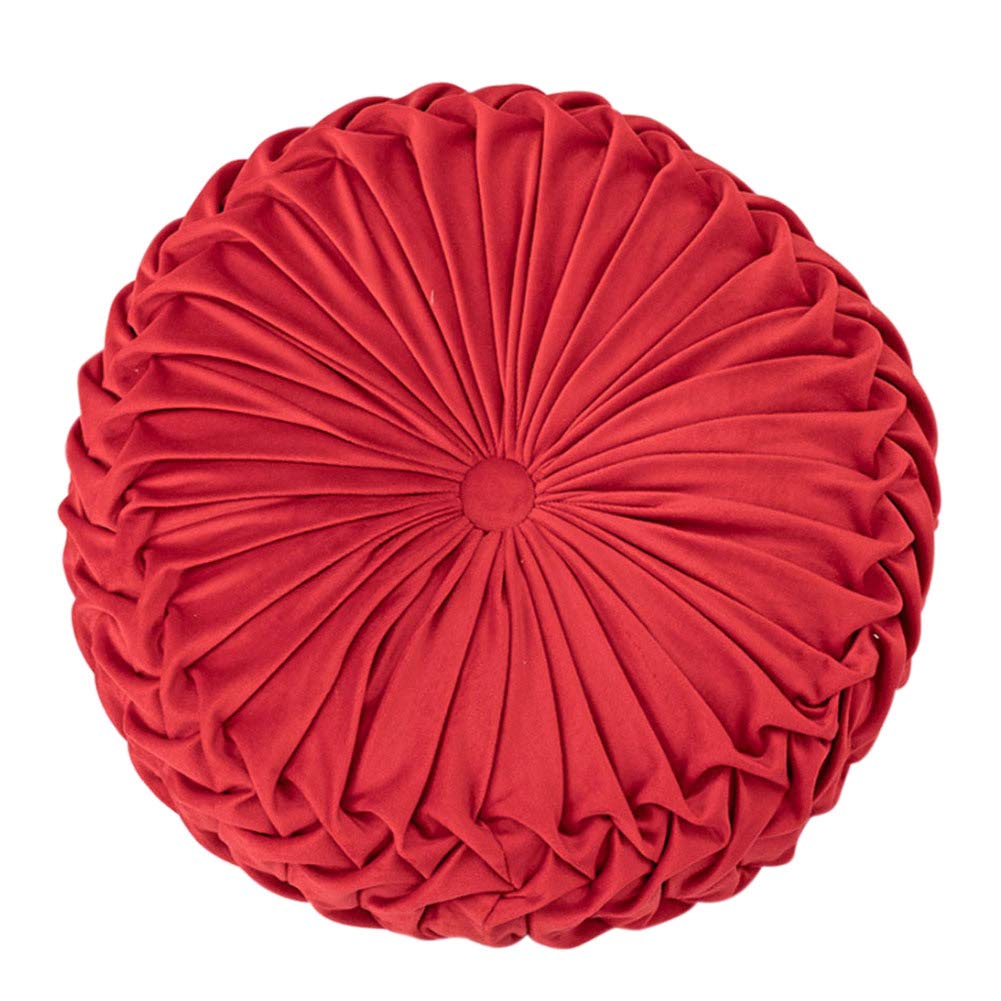 Valink Round Velvet Pumpkin Seat Cushion - Soft Chair Cover & Sofa Mat for Home Decor | Perfect for Living Room, Bedroom, and Office Comfort
