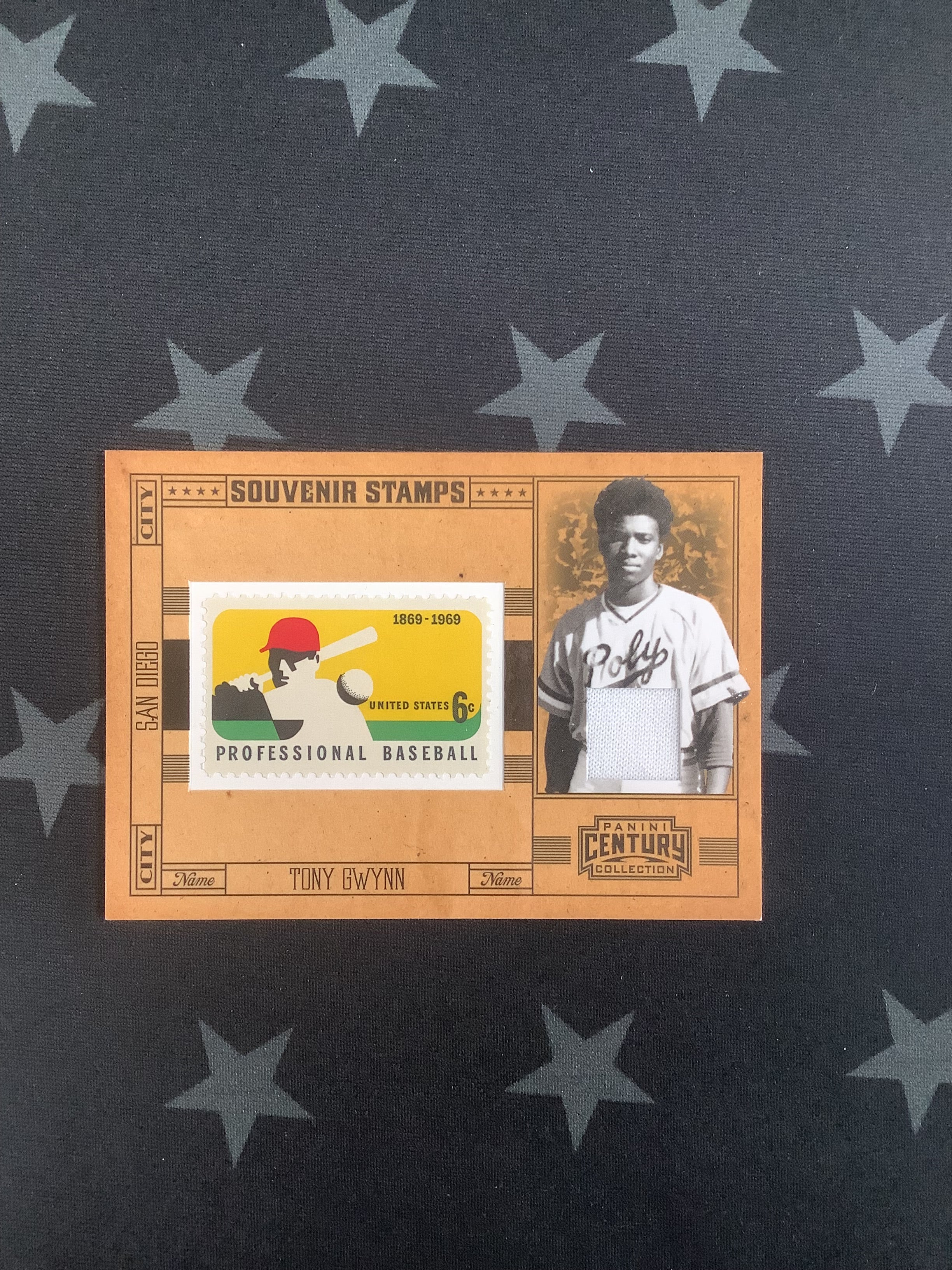 2010 Panini Century Collection Tony Gwynn #45 HOF Baseball Souvenir Stamp Card #36/250 - Perfect for Baseball Memorabilia Collectors and Sports Fans Display