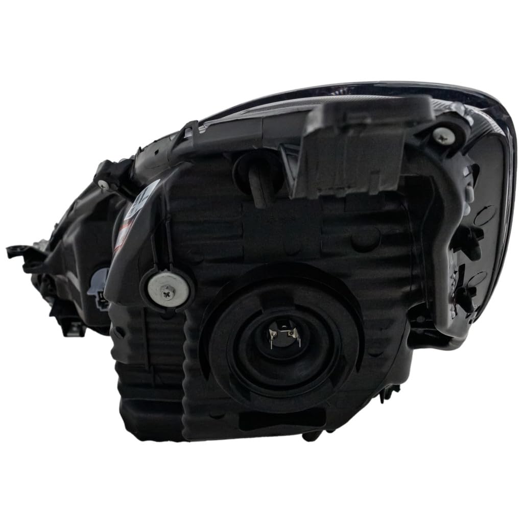 2009-2014 Honda Fit Passenger Side Headlight Assembly - Black Housing with Bulbs, DOT Certified (Replaces HO2503138) | CarLights360 | Perfect for Night Driving & Foggy Conditions