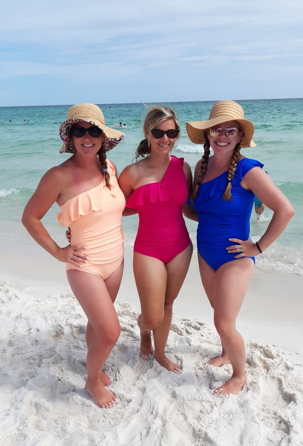 Hilor Women's Tummy Control One Piece Swimsuit - Asymmetric One Shoulder Bathing Suit for Women | Perfect for Beach Vacations, Pool Parties & Summer Getaways