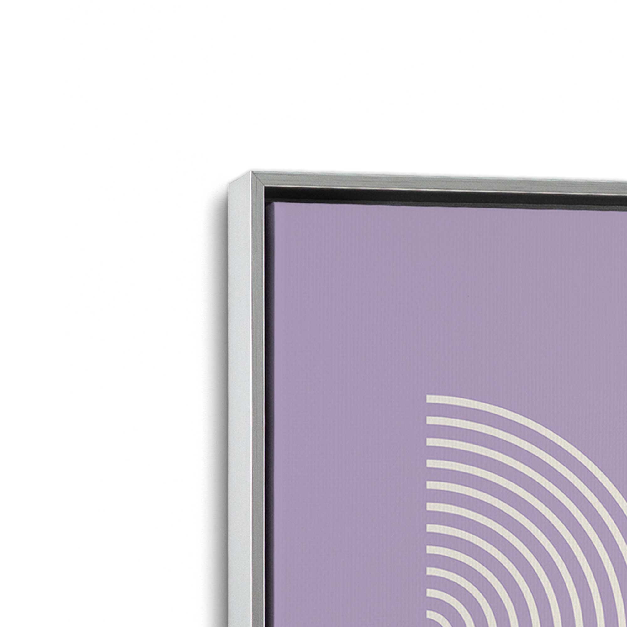 Bauhaus Flow and Composition in Purple II - Set of 2 Premium Canvas Wall Art Prints | Modern Abstract Decor for Living Room, Bedroom & Office