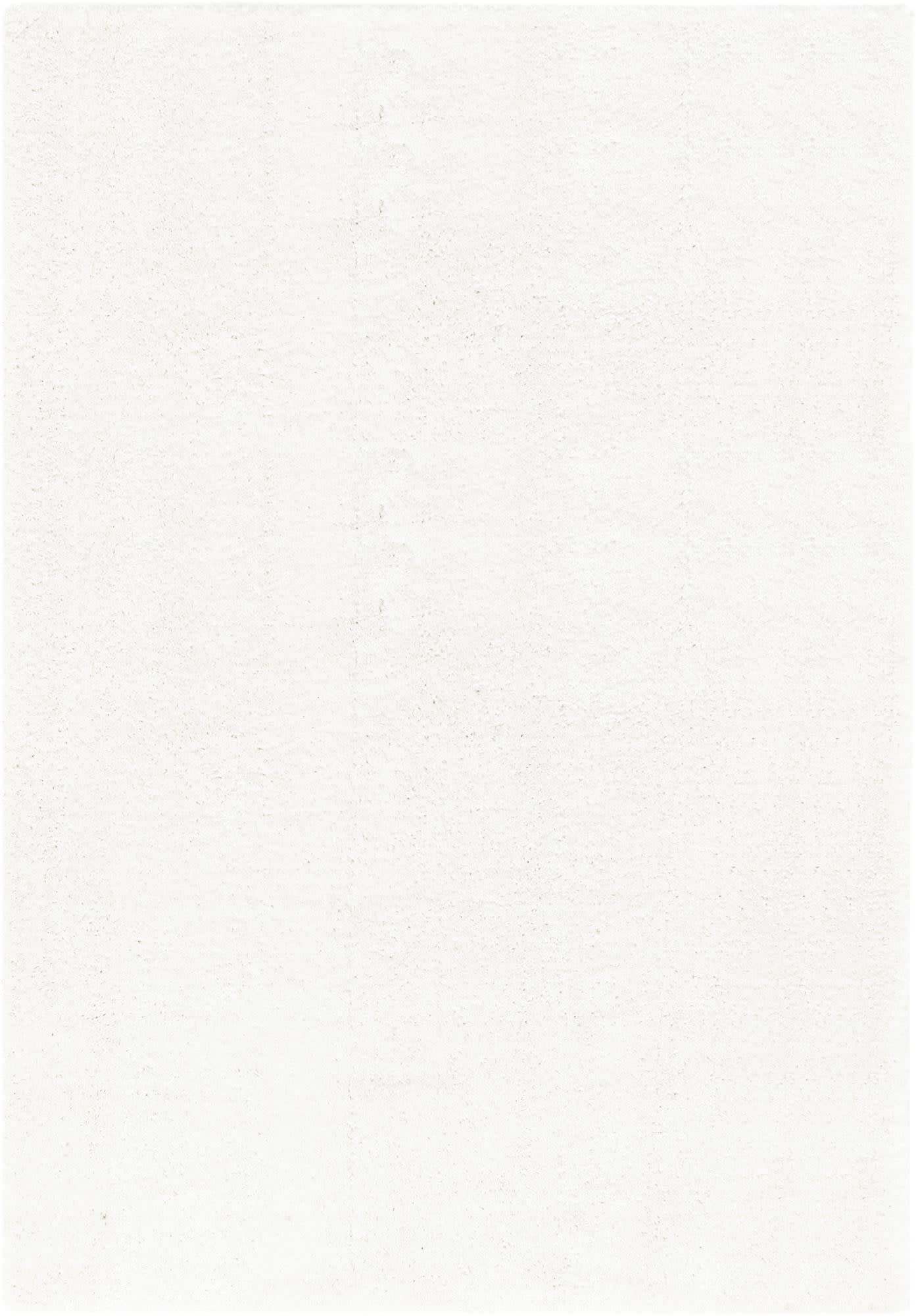 Unique Loom Solo Collection Calabasas Area Rug 10' x 14' Rectangle Snow White - Perfect for Living Room, Bedroom & Home Decor