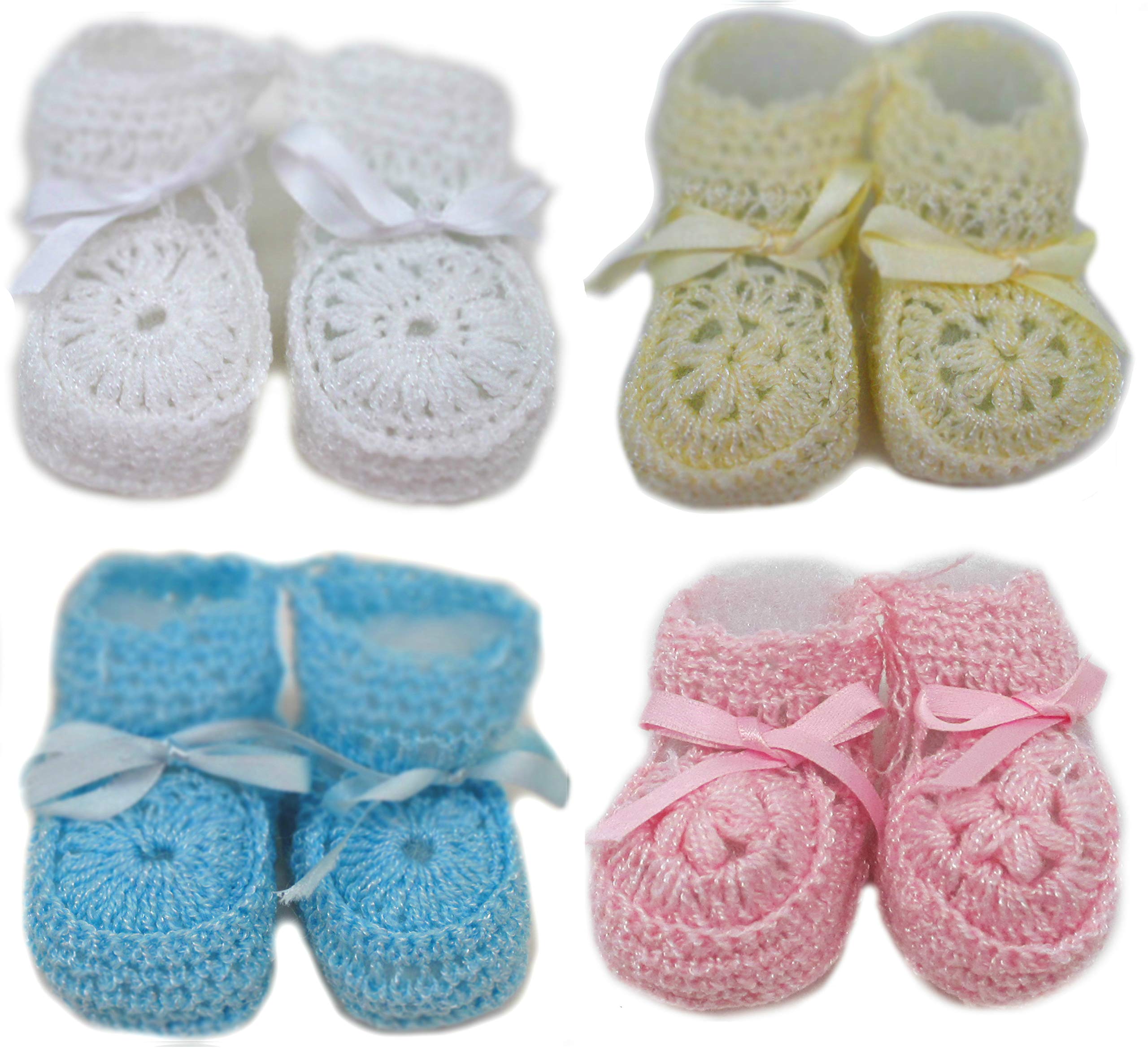 Handmade Crochet Baby Booties for Newborn Boys & Girls - Soft & Comfortable First Walking Shoes for Infants - Perfect for Photo Shoots, Gifts & Special Occasions