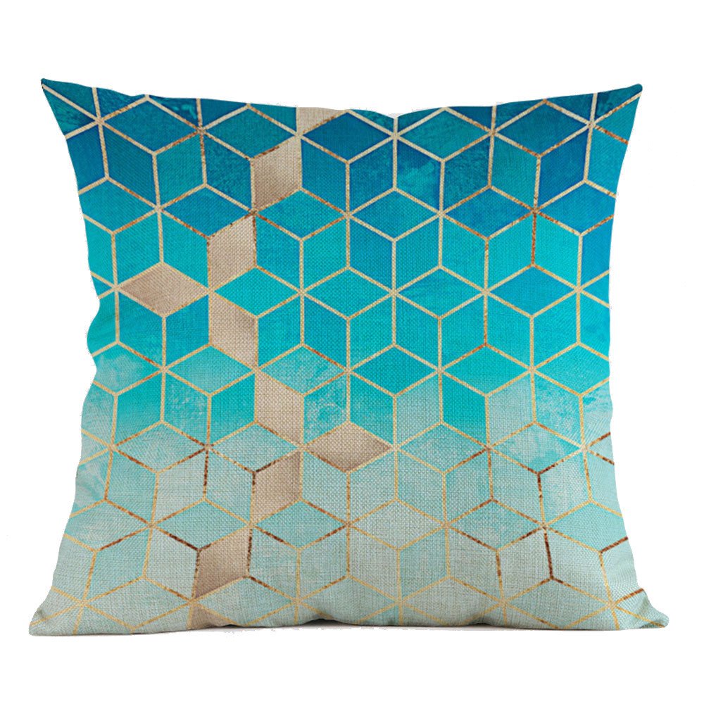 VEFSU Modern Geometric Pillow Cover - Stylish Waist Cushion & Sofa Throw Pillowcase for Home Decor - Perfect for Living Room, Bedroom & Office Comfort