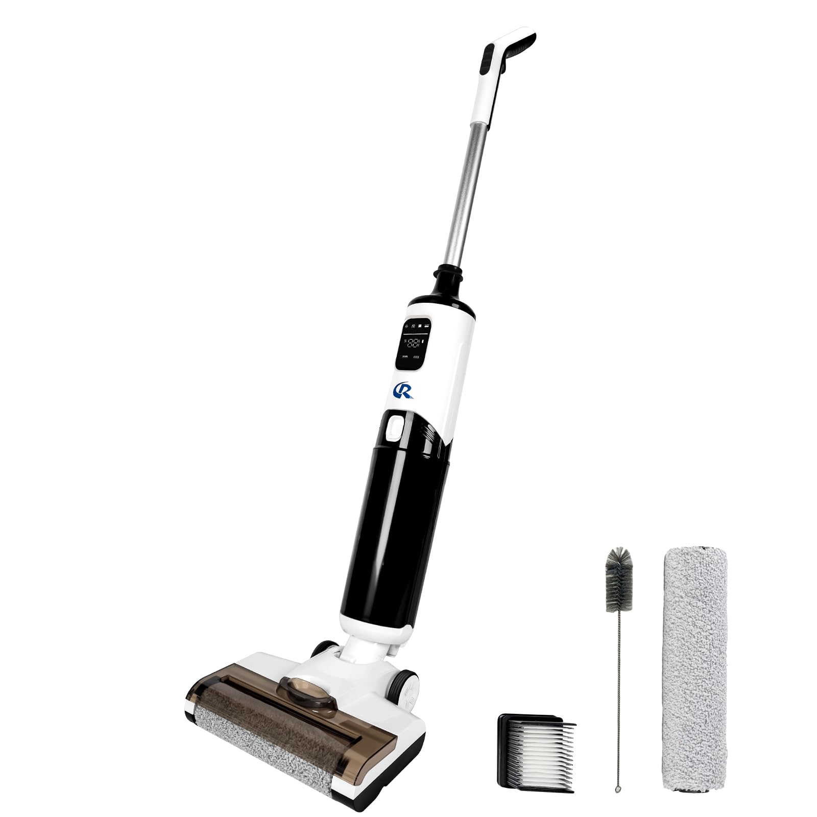 Best Cordless Wet Dry Vacuum Cleaner and Mop Combo - 2-in-1 Smart Vacuum Mop for Hard Floors with Power-Lifting Suction & LED Display - Perfect for Pet Hair, Family Homes & Gifts (Ideal for Quick Cleaning, Spills, and Daily Floor Maintenance)