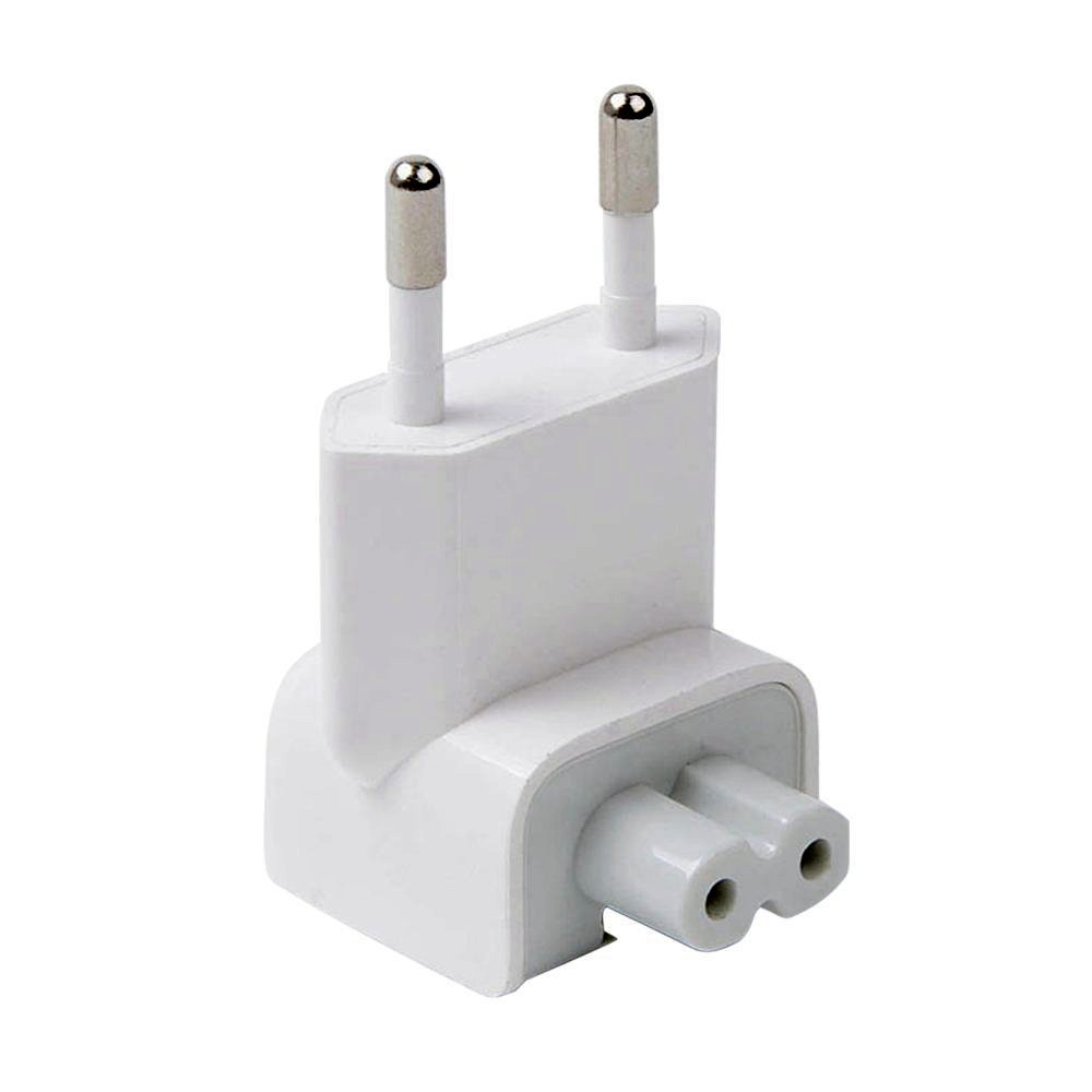 Universal US to Europe Plug Adapter - Travel Charger Converter for Apple MacBook & iBook (White) | Perfect for Business Trips & Study Abroad in EU Countries