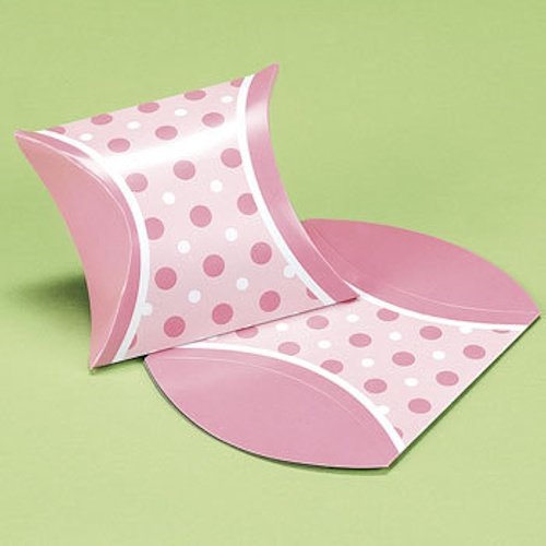 12-Piece Pink Polka Dot Baby Girl Party Favor Boxes - Perfect for Baby Showers, Birthday Celebrations & Gender Reveal Parties