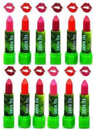 DATNASAYAD Green Tea Matte Lipstick - 12g, Long Lasting, Vegan & Cruelty Free (Multicolor) - Perfect for Everyday Wear, Parties & Special Occasions