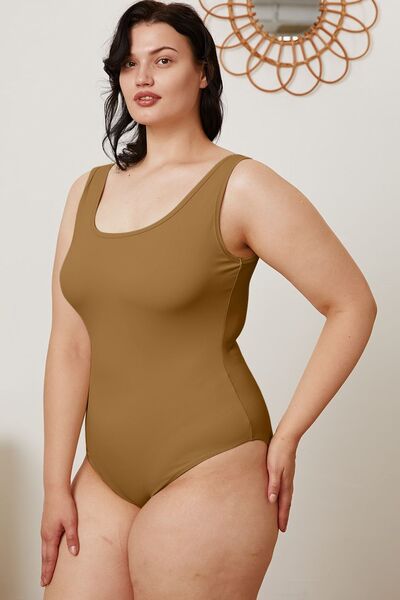 Square Neck Sleeveless Bodysuit for Women - Stretchy Slim Fit Tank Top - Summer Casual Wear for Outfits & Layering