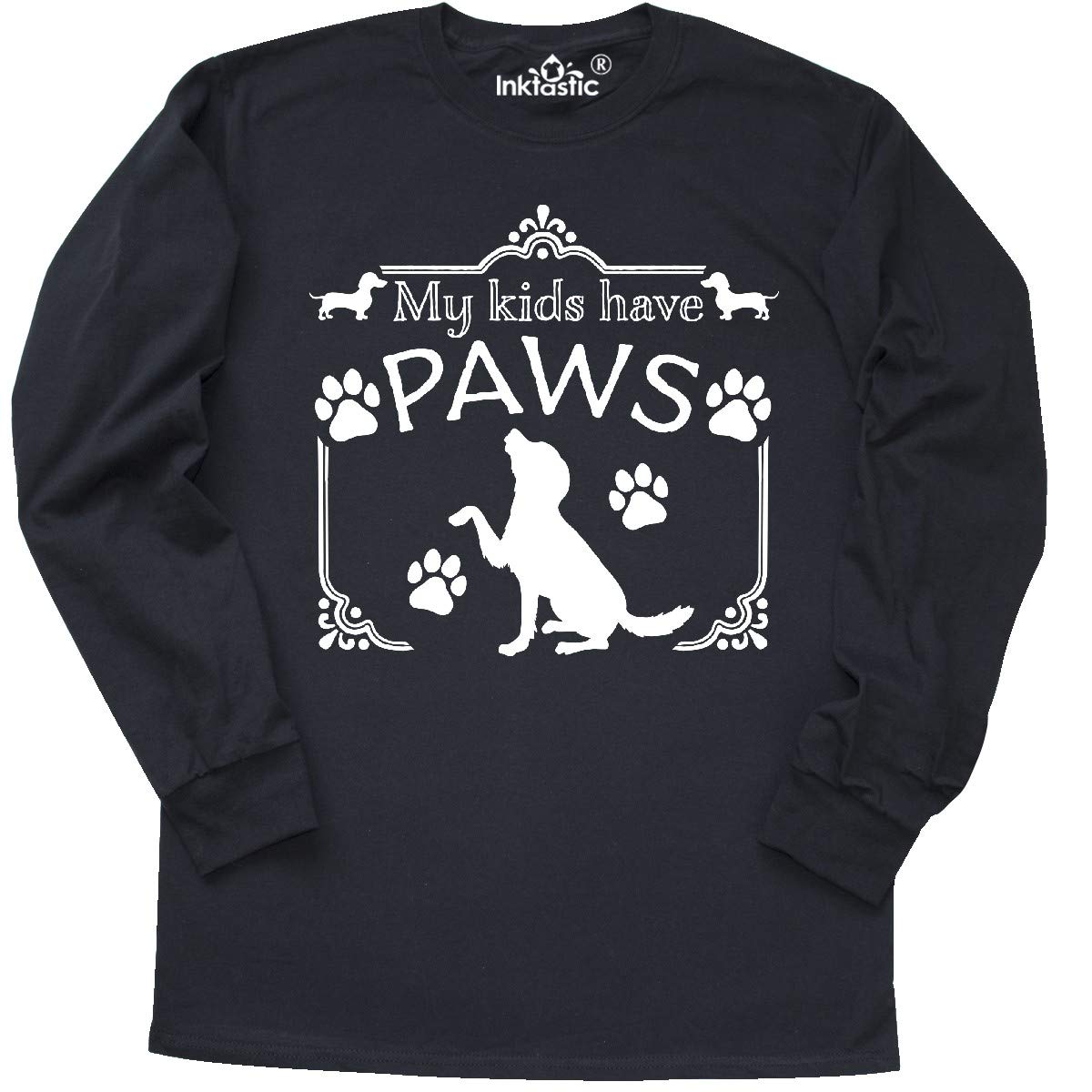 Inktastic Dog Family Pets Long Sleeve T-Shirt for Kids & Pet Lovers