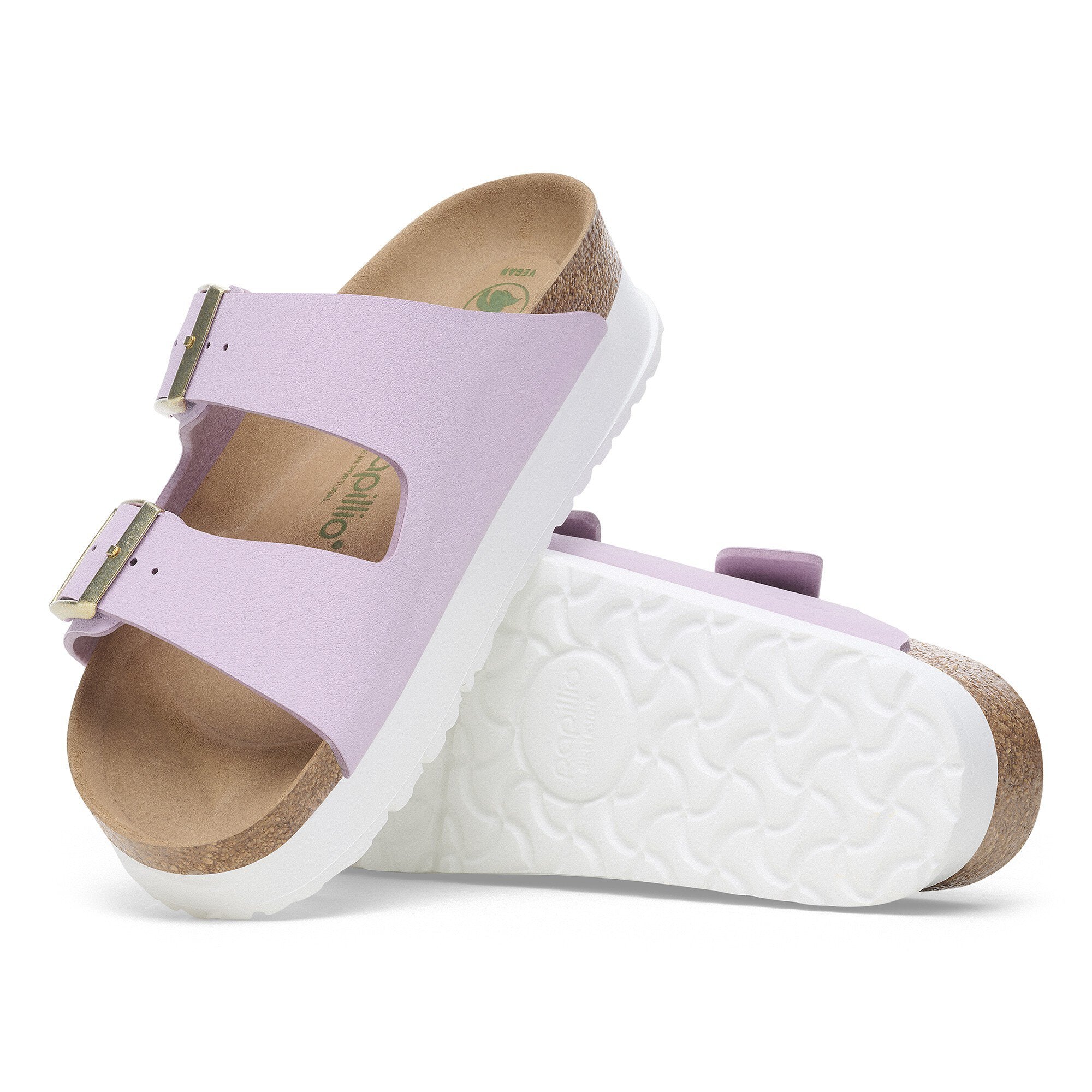 Birkenstock Arizona Platform Vegan Sandals in Crocus - Comfortable & Stylish Vegan Footwear for Women | Perfect for Casual Wear, Summer Outfits & Beach Vacations