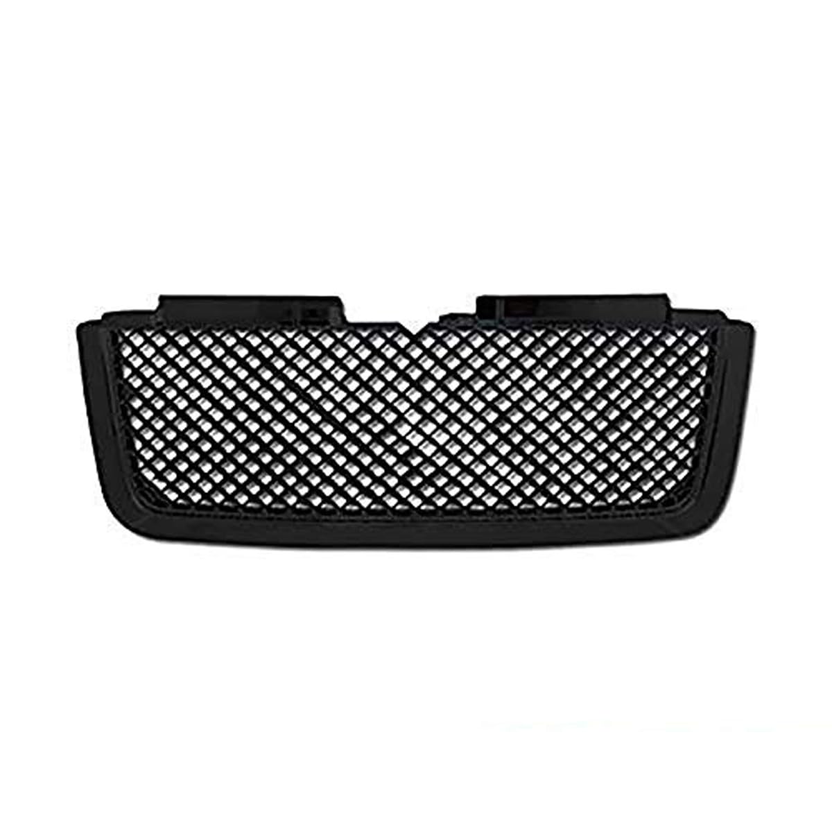 Black Sport Mesh Front Hood Bumper Grille Cover ABS Compatible with 06-09 Chevy Trailblazer LT | Durable Replacement for Off-Road & Street Style Upgrade