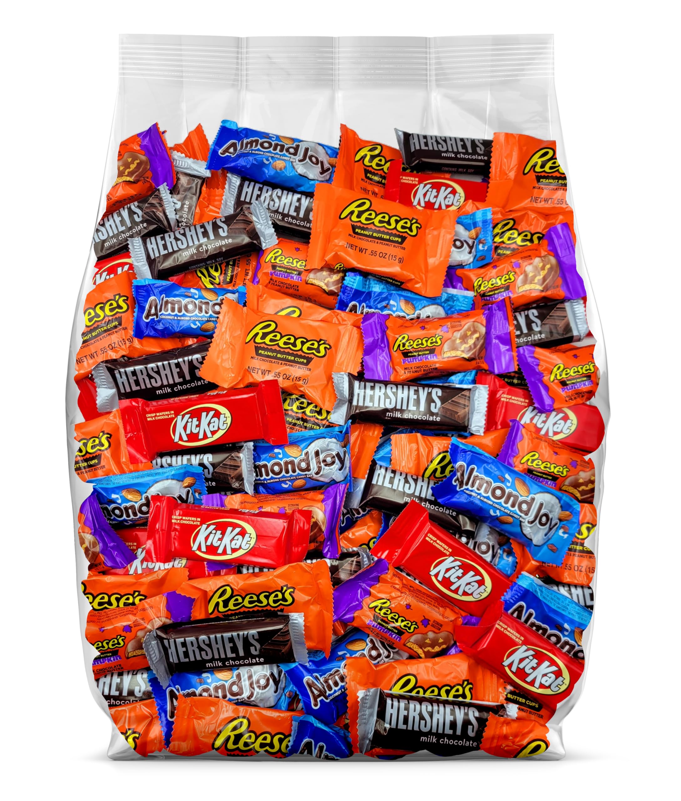 Hershey's Assorted Chocolate Candy Variety Pack - 5lb Bulk Halloween Candy Mix with Individually Wrapped Chocolates - Perfect for Trick or Treat, Halloween Parties, Office Snacks & Holiday Gift Baskets