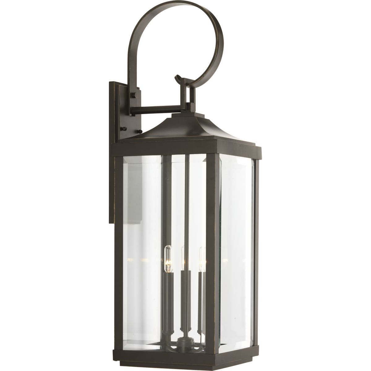 Gibbes Street Collection Three Light Large Wall Lantern - Outdoor/Indoor Rustic Farmhouse Lighting for Porch, Patio & Entryway
