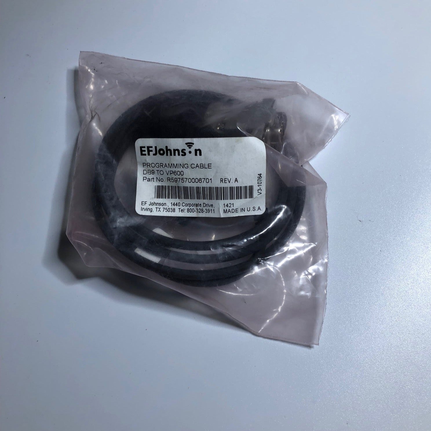 EF Johnson R597570006701 VP600 Authentication Programming Cable - Compatible with EF Johnson VP600 Radios for Secure Communication & Firmware Updates