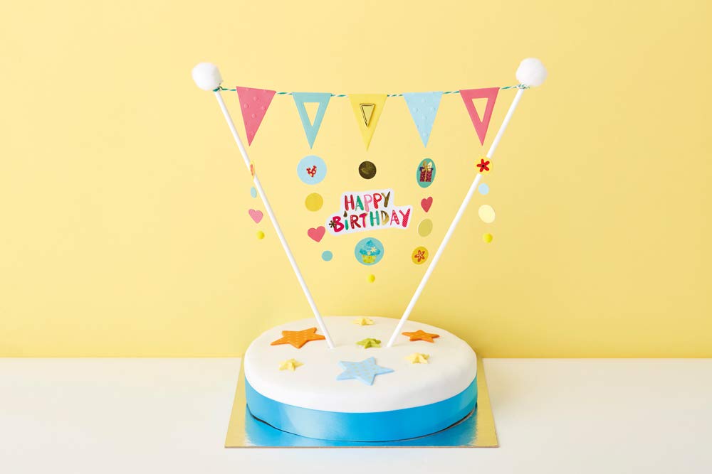 Glitzy Birthday Stickers - Fun Decorative Stickers for Party Decorations, Scrapbooking, DIY Crafts & Gift Wrapping