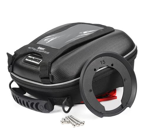 2023 Triumph Trident 660 & Tiger Sport Fuel Tank Bag - Compatible with Tiger 850/900/1200, Street Triple 765/1200 - Motorcycle Saddle Tanklock Luggage Bags - Perfect for Adventure Riding & Daily Commutes
