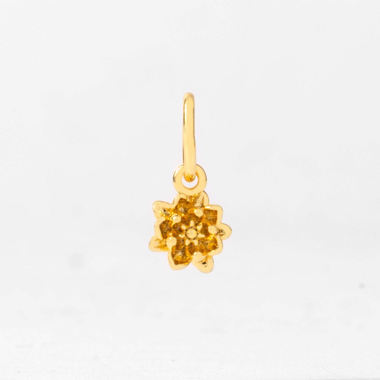 18k Gold Birth Flower Charm & Pendant Necklace - Personalized Floral Jewelry Gift for Women - Perfect for Birthdays, Anniversaries & Special Occasions