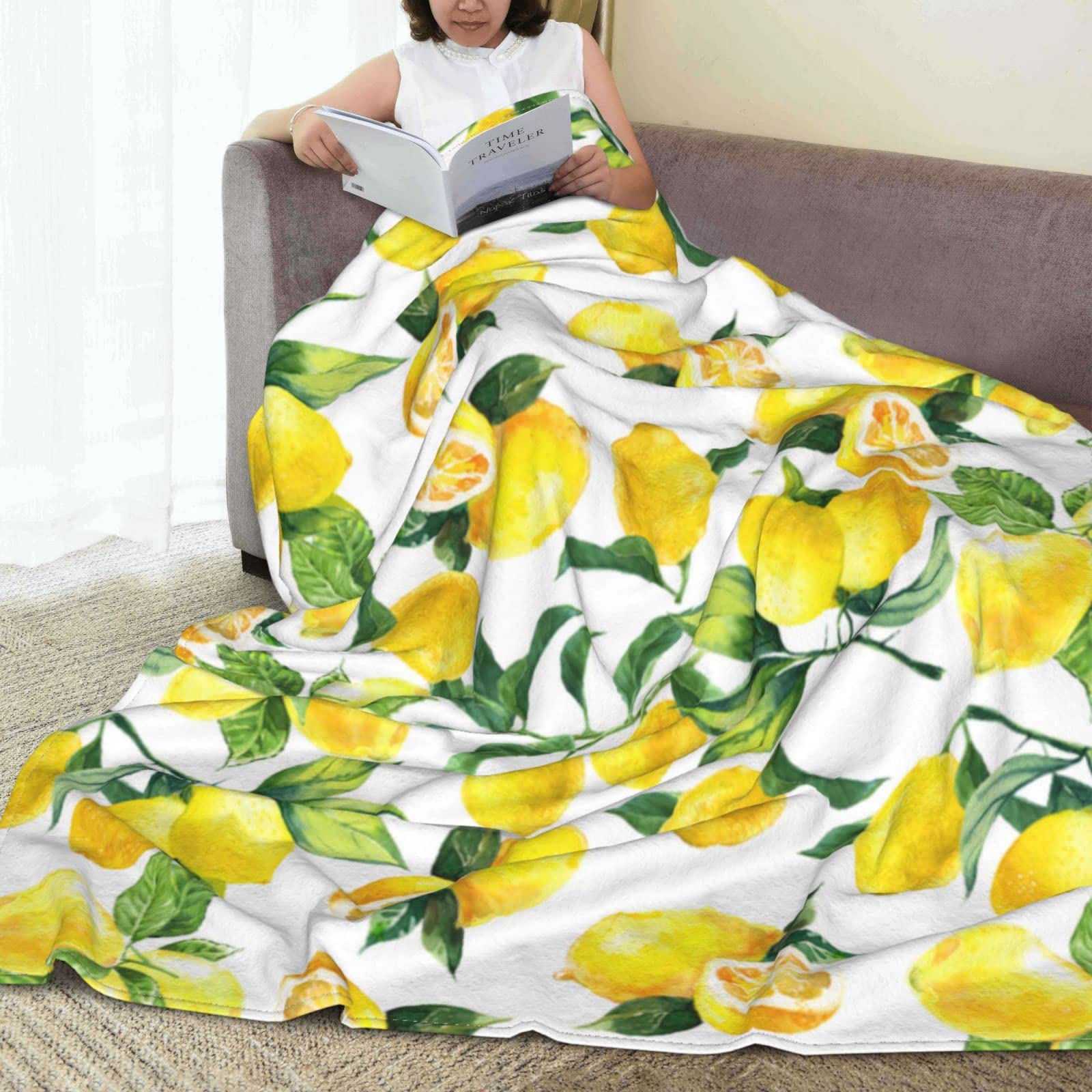 Ultra-Soft 350 GSM Fuzzy Fleece Throw Blanket for Adults & Kids - Microfiber Cozy Blanket Gift for Couch, Sofa, Bed - 50