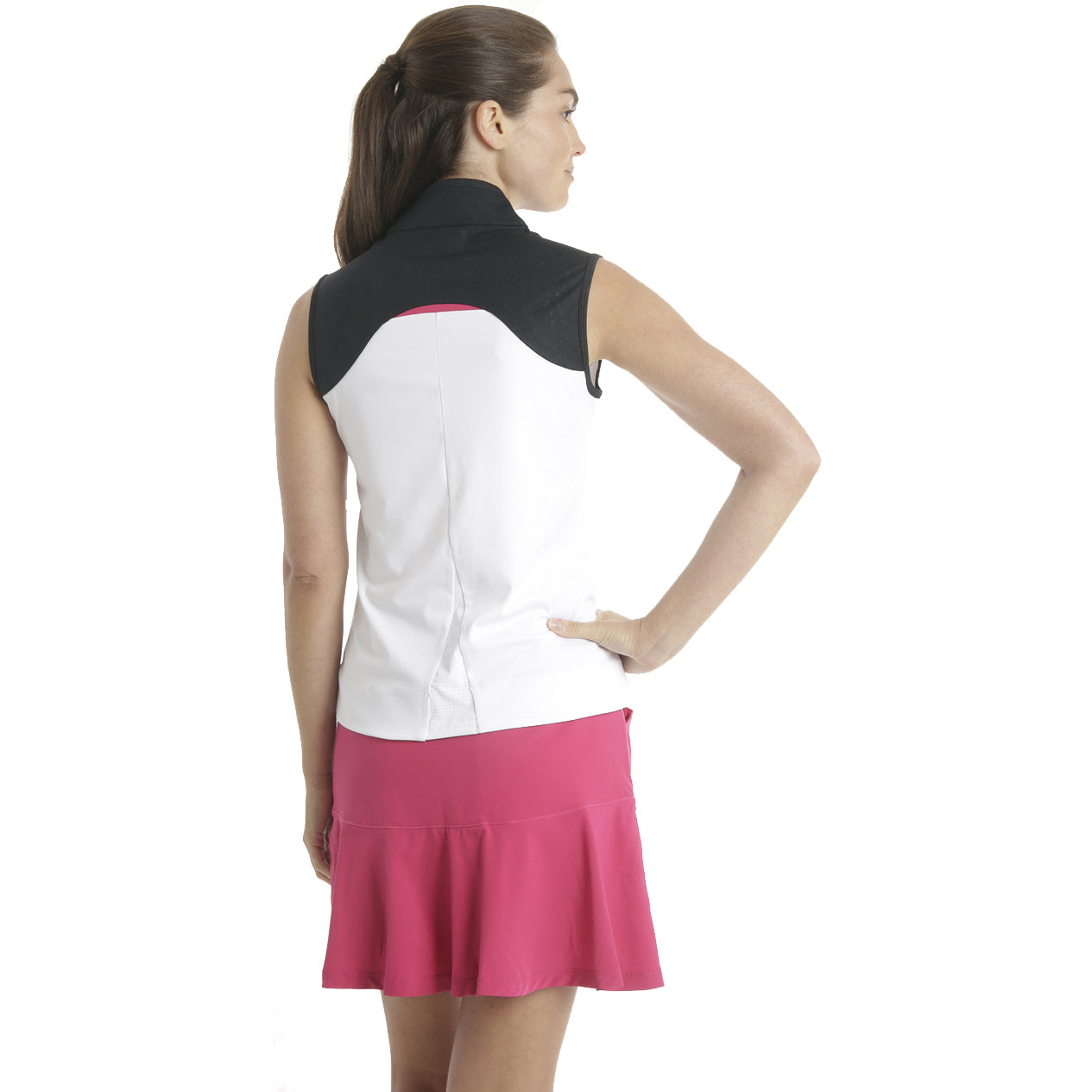 Chase54 Venom Women's Sleeveless Golf Polo Shirt - Moisture-Wicking, UV Protection for Hot Weather Golfing & Outdoor Sports