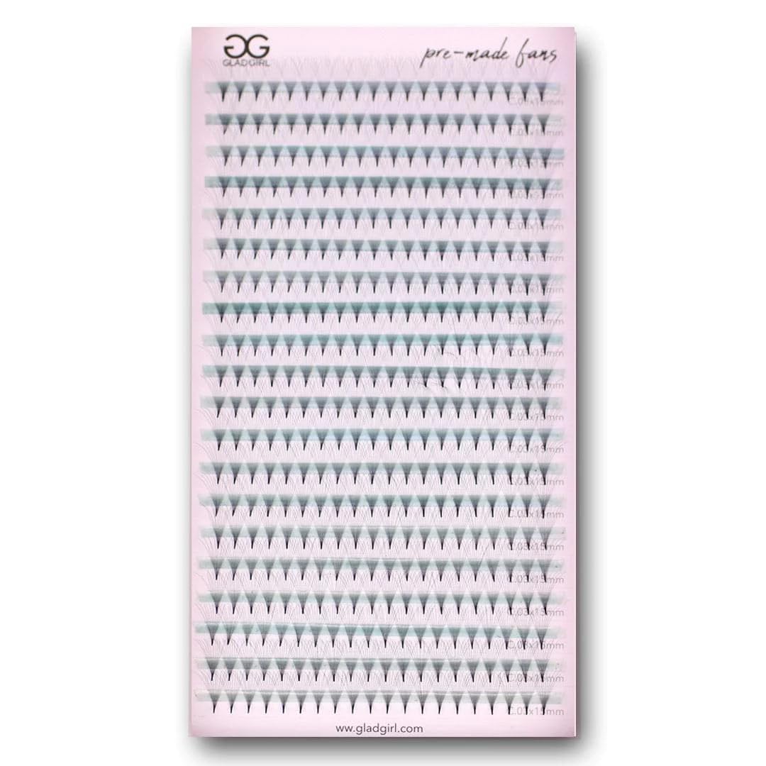 Glad Lash Signature Volume Fans 10D C Curl 9mm & 15mm - Premium False Eyelashes for Dramatic Eye Makeup - Perfect for Parties, Weddings & Special Occasions