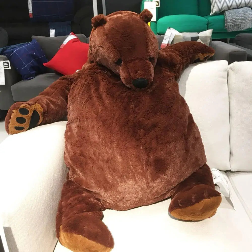 **60/100cm Giant Brown Teddy Bear Plush Toy - Super Soft Stuffed Animal for Kids, Girls & Boys - Perfect Birthday Gift, Cuddle Pillow & Nursery Decor**