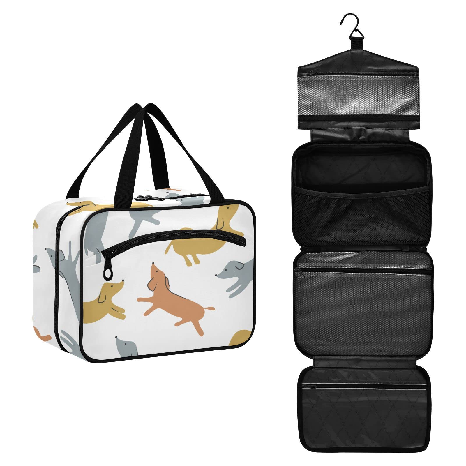 **Moyyo Waterproof Hanging Toiletry Bag for Travel - Large Cosmetic Organizer with Hooks for Women, Men, Boys & Girls - Perfect for Bathroom, Gym, Camping & Vacation**