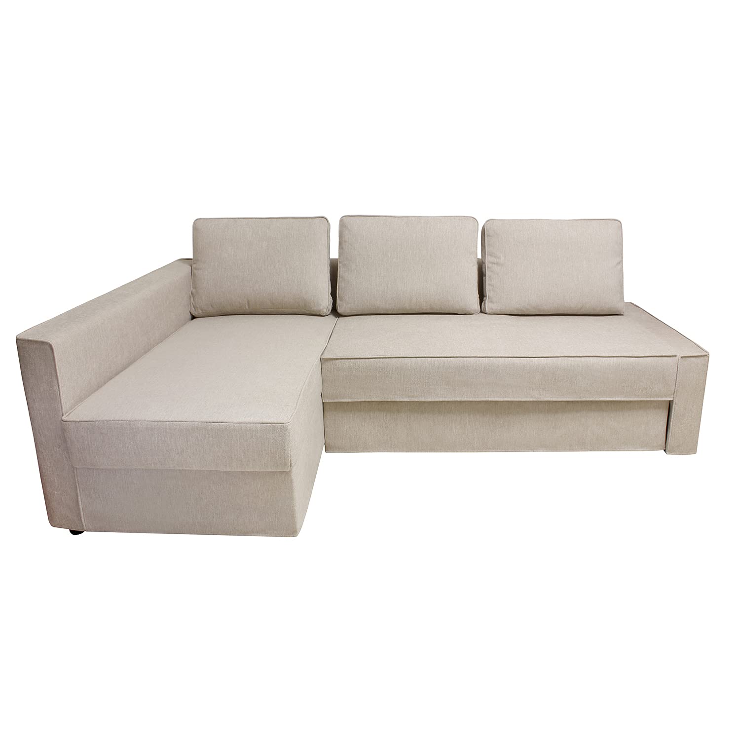 CRIUSJA Sofa Cover for IKEA Friheten Sleeper Sectional Couch - Left Chaise Design (8018-4) | Stretchable Slipcover with Cushion & Pillow Covers | Perfect for Living Room, Home Theater & Guest Room Protection