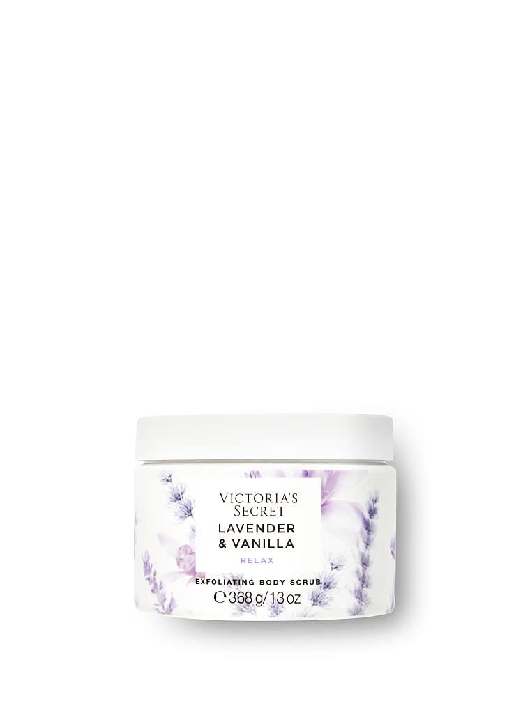 Victoria's Secret Lavender & Vanilla Exfoliating Body Scrub for Smooth Skin - Moisturizing & Relaxing Body Care for Women - Perfect for Shower, Spa & Self-Care Routine