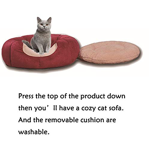 Oncpcare Soft Warm Cat Condo & Dog Bed - Frustum-Shape Pet Hideout for Winter, Stylish Cat Hut & Puppy Bed for Indoor Comfort | Perfect for Cozy Napping & Winter Warmth