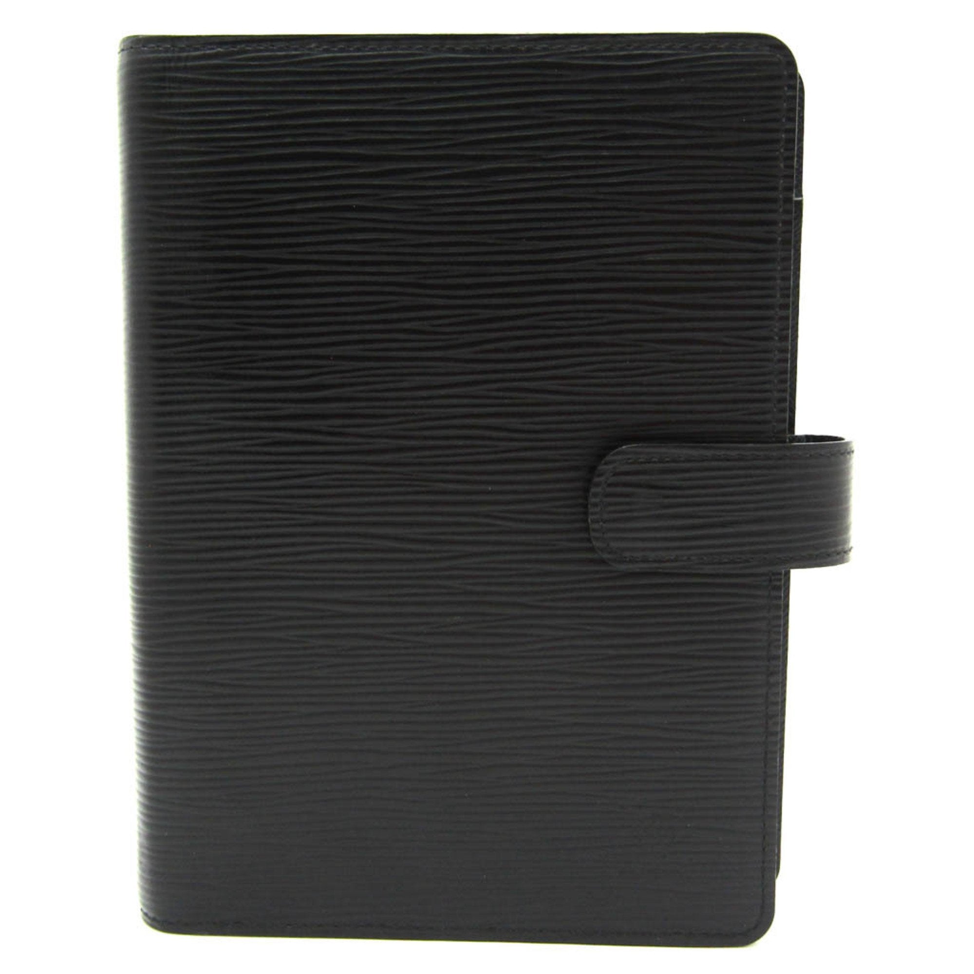 Premium Black Leather Personal Planner with Notebook & Ruler - Perfect for Business, School & Daily Organization