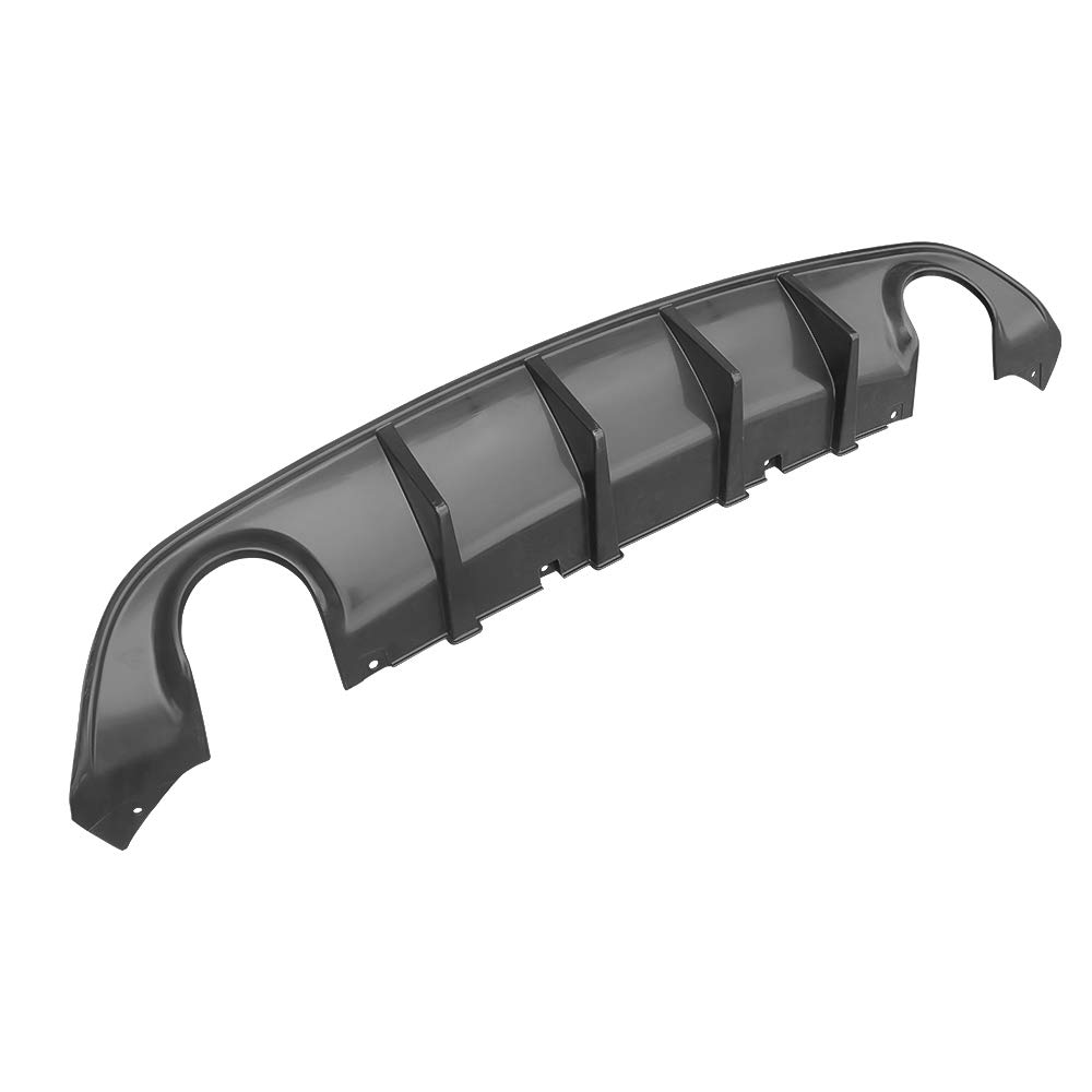 FREEMOTOR802 Rear Bumper Diffuser for 2015-2023 Dodge Charger SRT | V3 Style Unpainted Black PP Spoiler | Perfect for Car Upgrades & Street Racing Style Enhancement