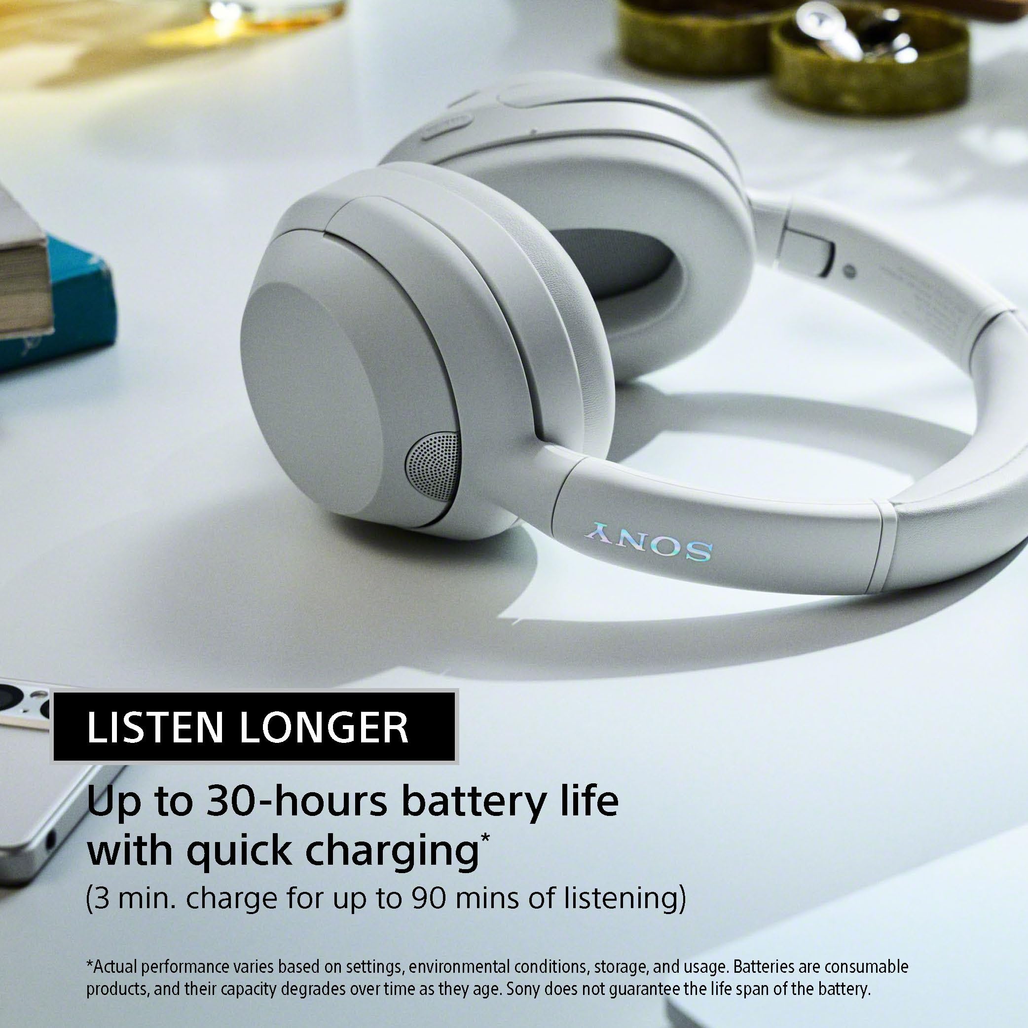 Sony ULT WEAR Over-Ear Wireless Headphones with Active Noise Cancellation, Built-in Alexa, 30-Hour Battery Life & Deep Bass - Perfect for Travel, Work & Music Lovers (Black)