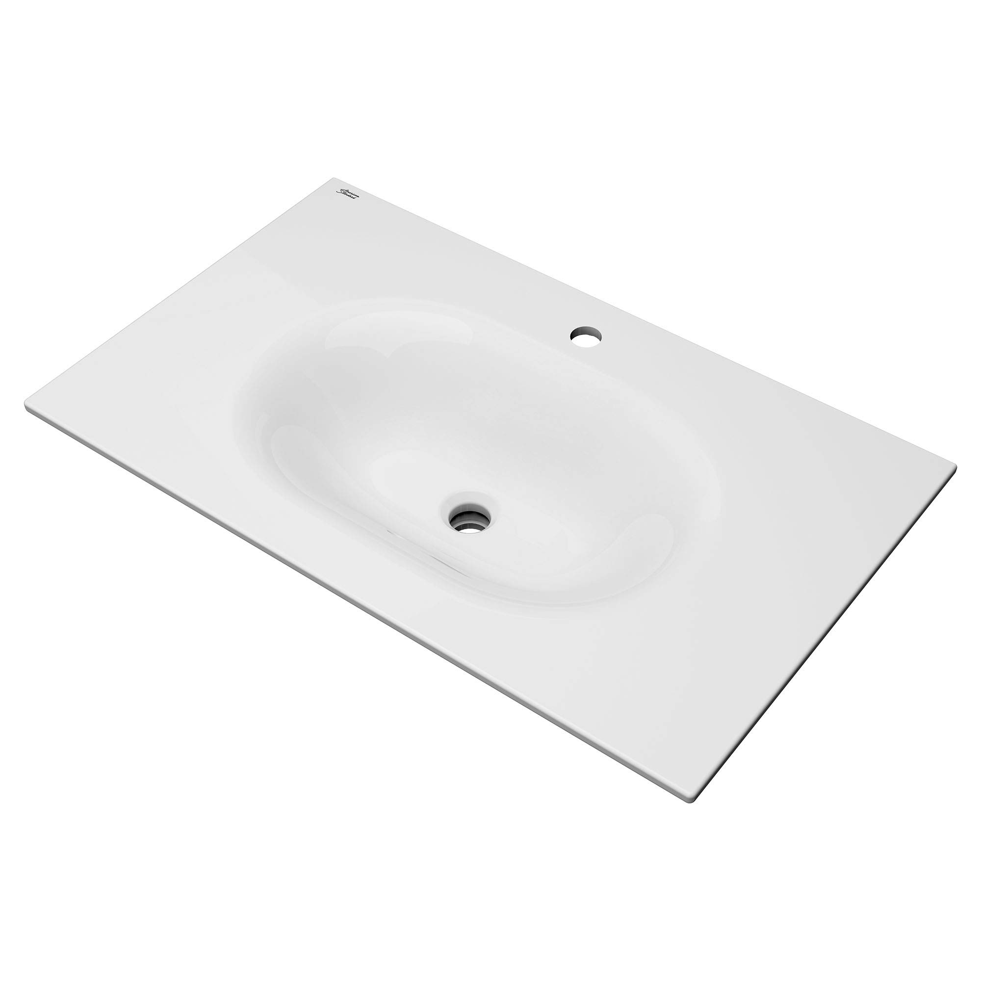 American Standard 1298001.020 Studio S 33-inch Vanity Top Sink with Center Hole in White - Perfect for Bathroom Vanities, Powder Rooms & Small Spaces