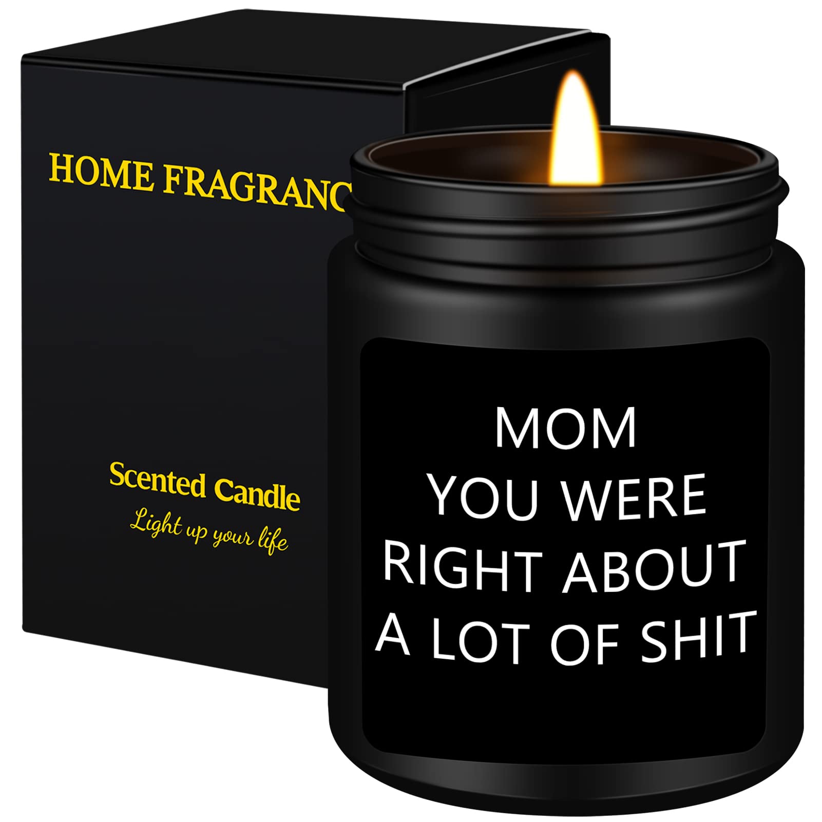 HomSolver Scented Candles for Mom - Birthday Gift from Daughter/Son, Christmas & Mother's Day Present - Aromatherapy Soy Candles for Stepmother, Adoptive Mother - Home Decor & Relaxation Gift for Thanksgiving, Housewarming