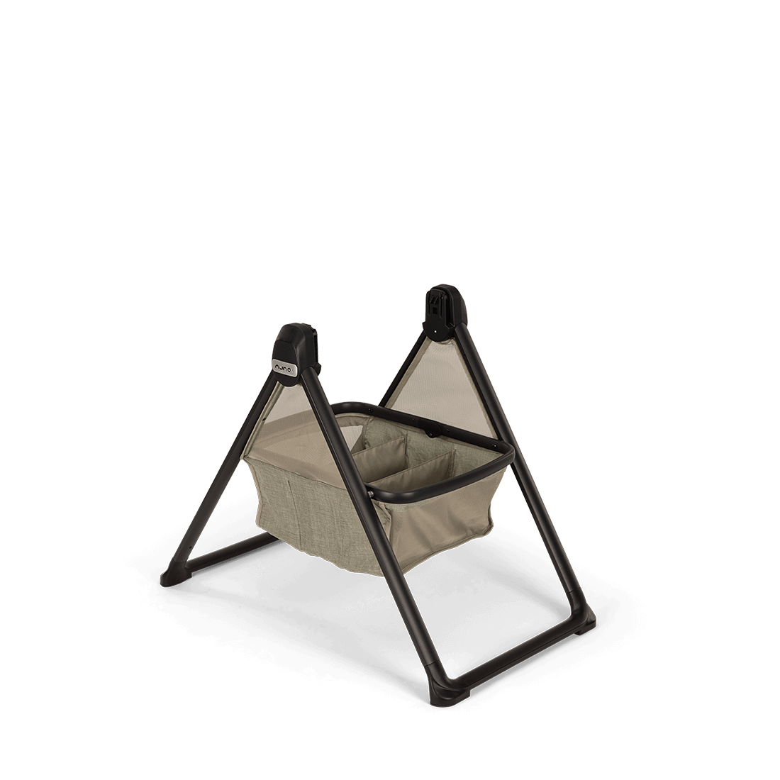 Nuna DEMI Next Bassinet with Stand - Granite Gray | Premium Baby Bassinet for Newborns | Perfect for Nursery, Bedroom & Travel