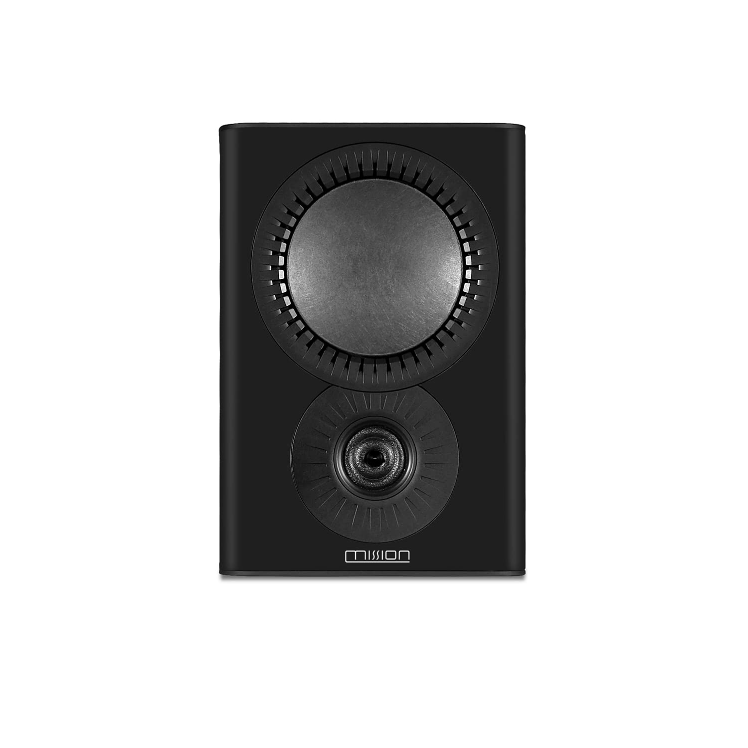 Mission QX-1 MKII Bookshelf Speakers - Premium Black Finish (Pair) - Perfect for Home Theater Surround Sound & Music Listening