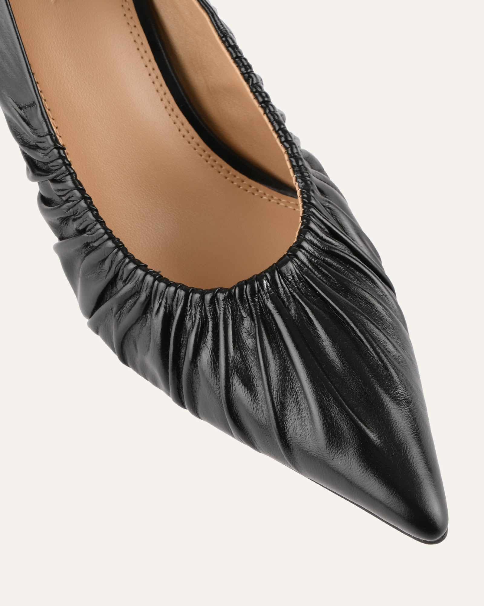 SINCLAIR Women's Black Leather High Heels - Elegant Dress Pumps for Party, Wedding & Office Wear