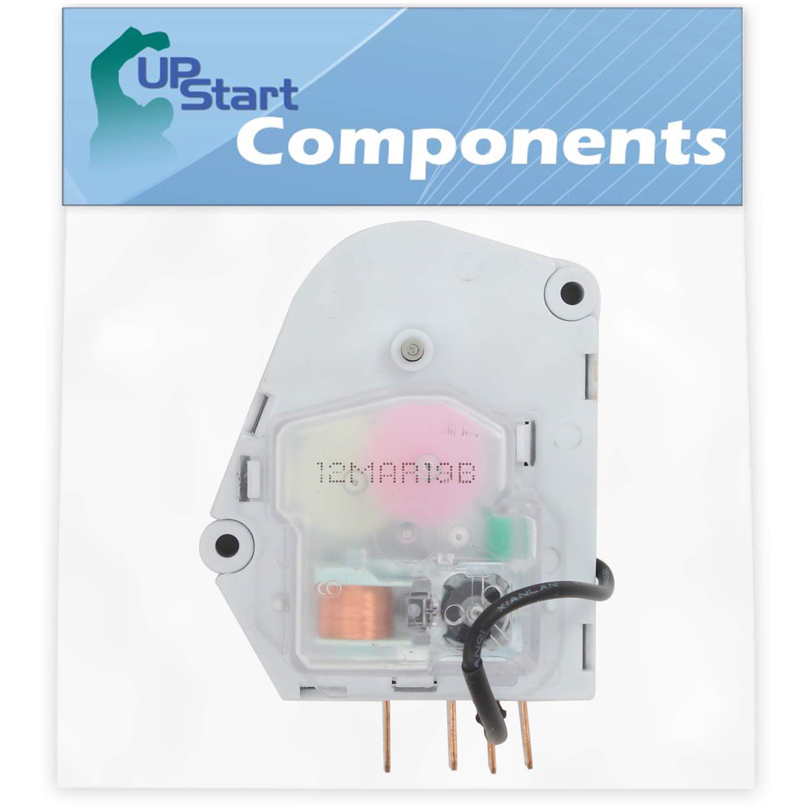 UpStart Components W10822278 Refrigerator Defrost Timer Replacement - Compatible with Whirlpool ET18ZKXBN01 & 482493 Models - Keep Your Fridge Running Smoothly for Fresh Food Storage