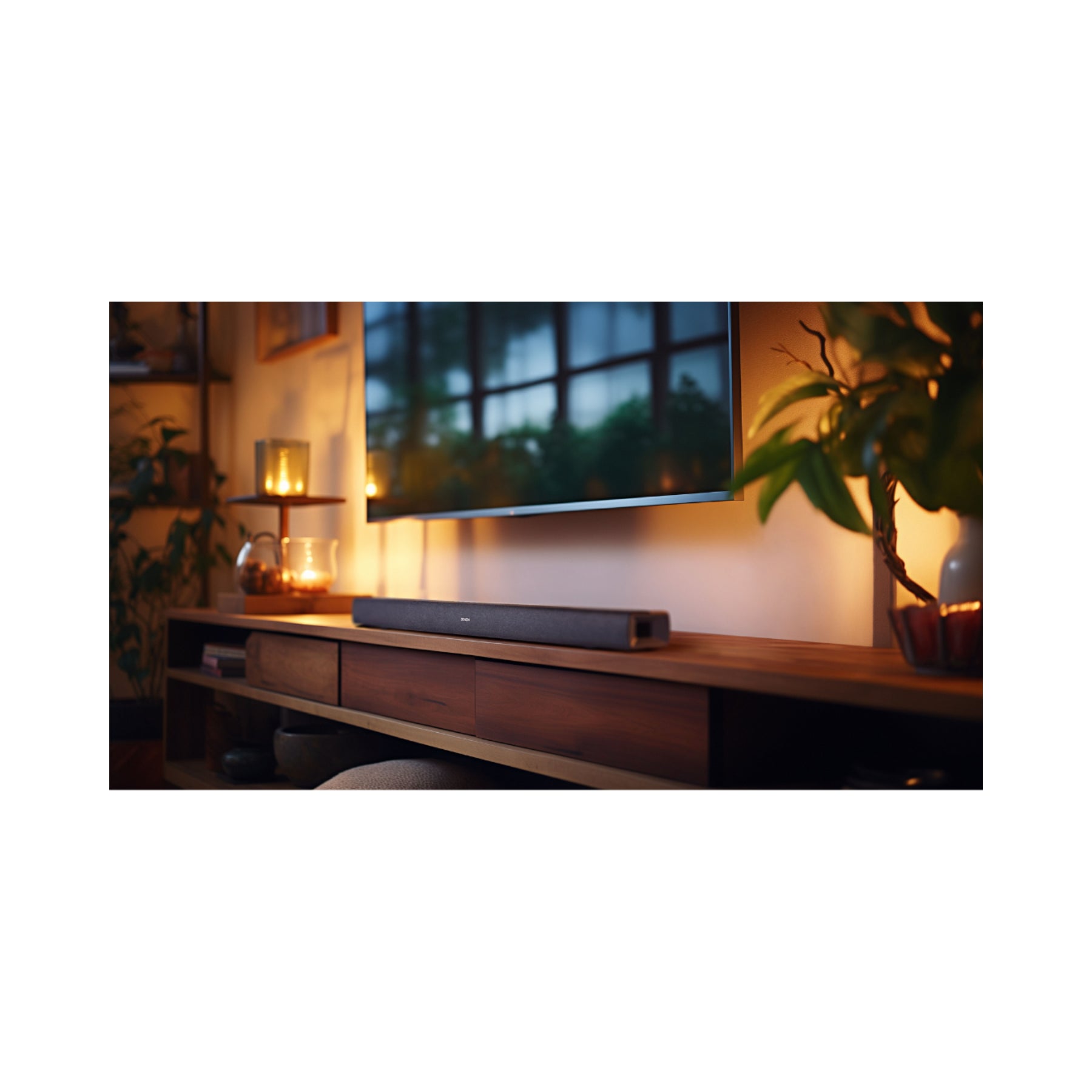 Denon DHT-S218 Dolby Atmos Sound Bar - Premium Home Theater Audio System with Full Range Sound (Open Box) | Perfect for Movies, Gaming & Music in Living Rooms