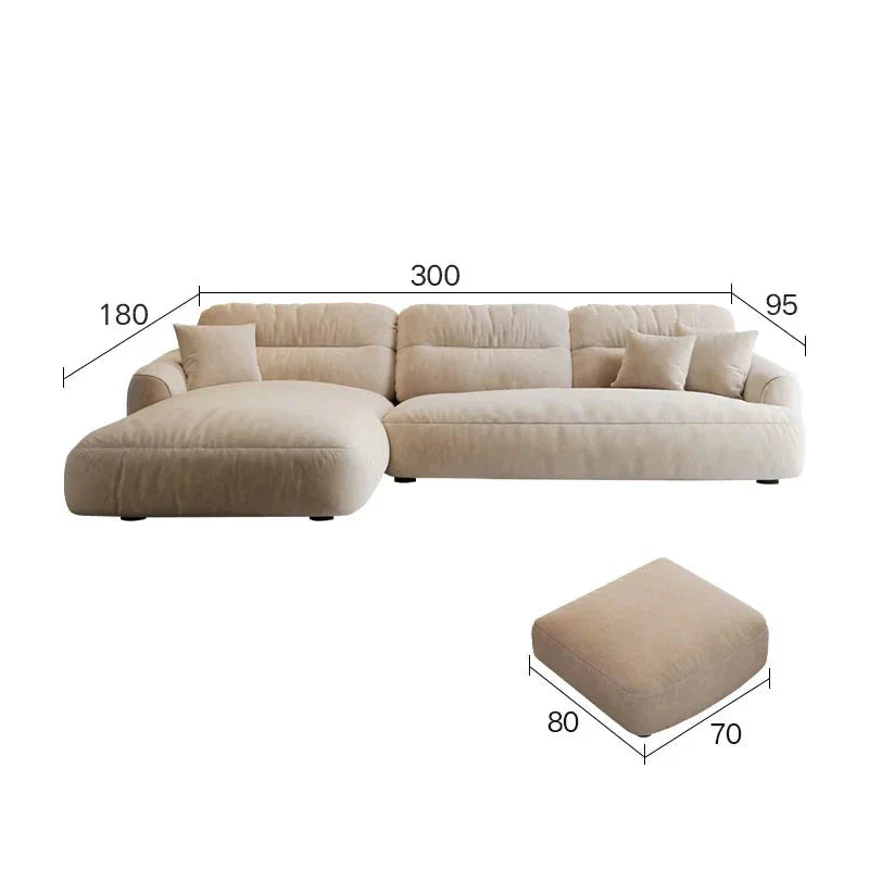 Lazy Para Sectional Lounge Sofa - Modern Comfort for Ultimate Relaxation | Perfect for Living Room, Home Theater & Family Gatherings