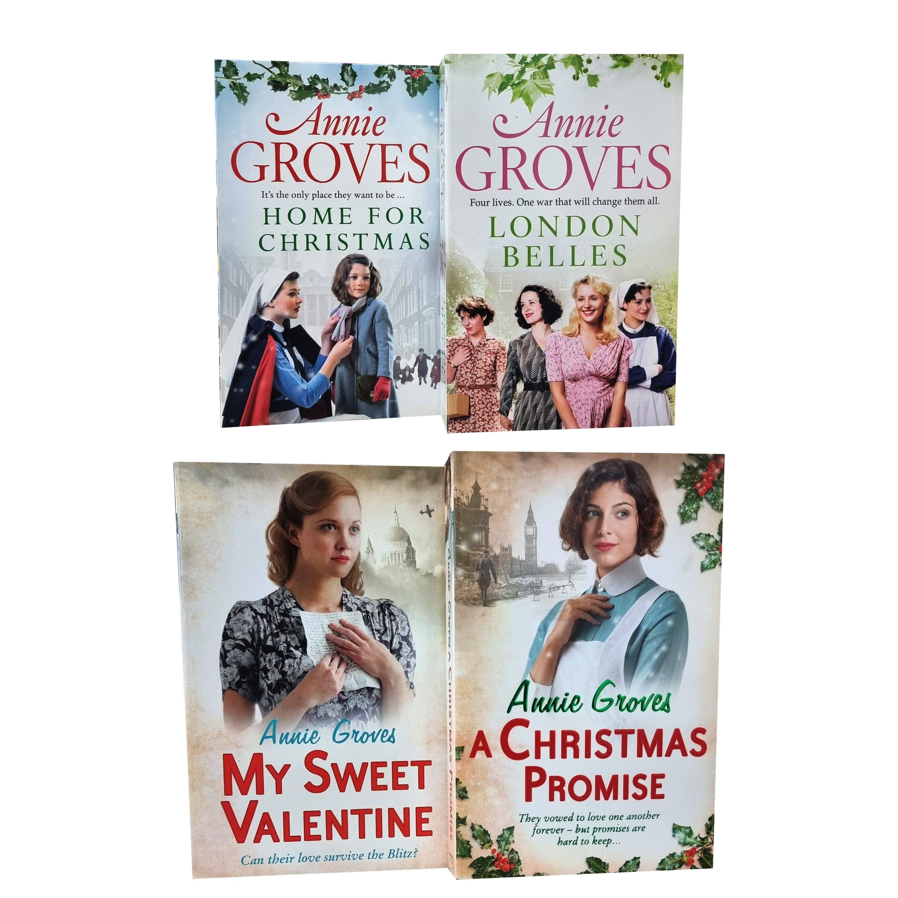 Annie Groves 4-Book Collection Set - Adult Fiction Paperback Novels for Reading & Relaxation at Home or Travel