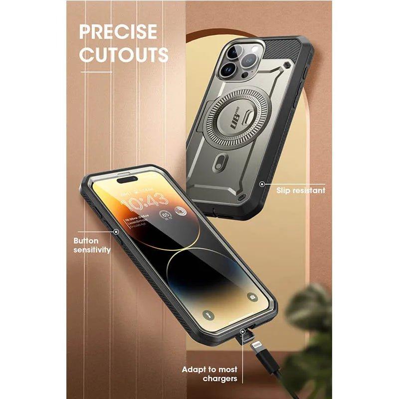 iPhone 15 Pro SUPCASE UB Pro Mag Full Body Protective Case with Magnetic Compatibility - Perfect for Outdoor Adventures, Work & Daily Use